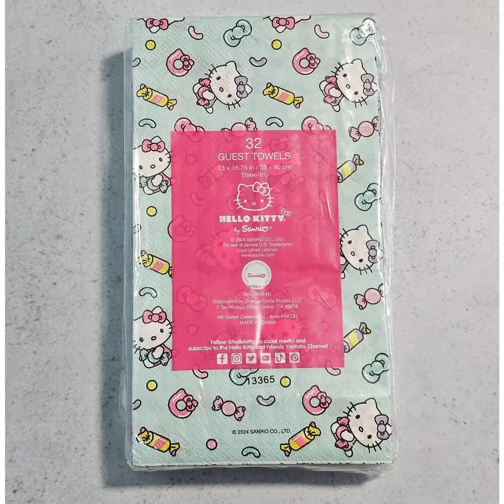 Hello Kitty SANRIO Sweet Dessert Plates & Guest Towels Napkins Party Supplies